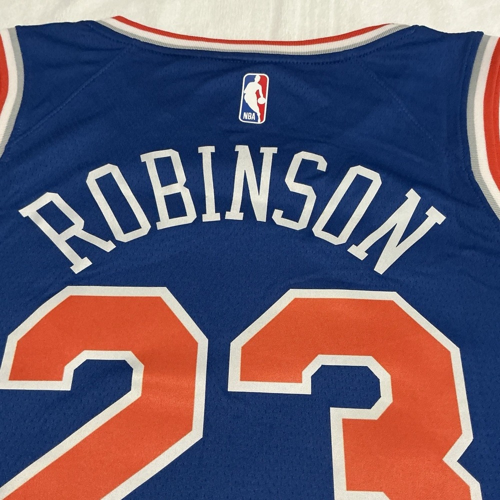 New York Knicks Robinson 23 Swingman Icon Edition Jersey Blue size 52 / XL - Picture 12 of 12